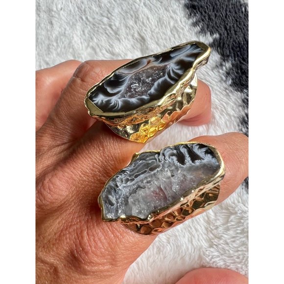 Divine Feminine Cosmic Geode Ring - Picture 10 of 10